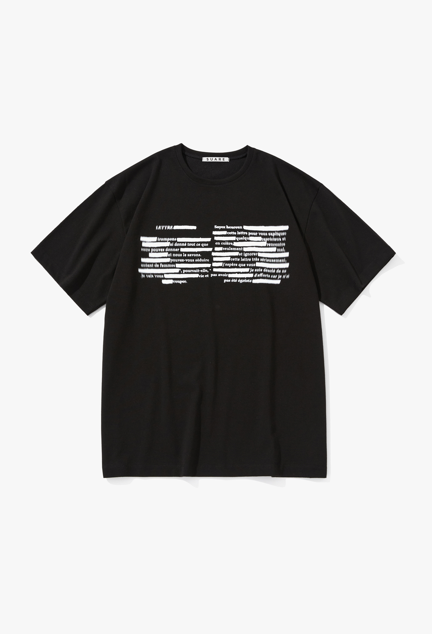레터 블록 하프 티셔츠 - 2 COLOR